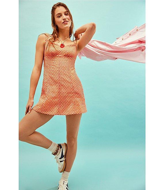 Free People Berry Kiss Embroidered Off-the-Shoulder Mini Dress Product Image
