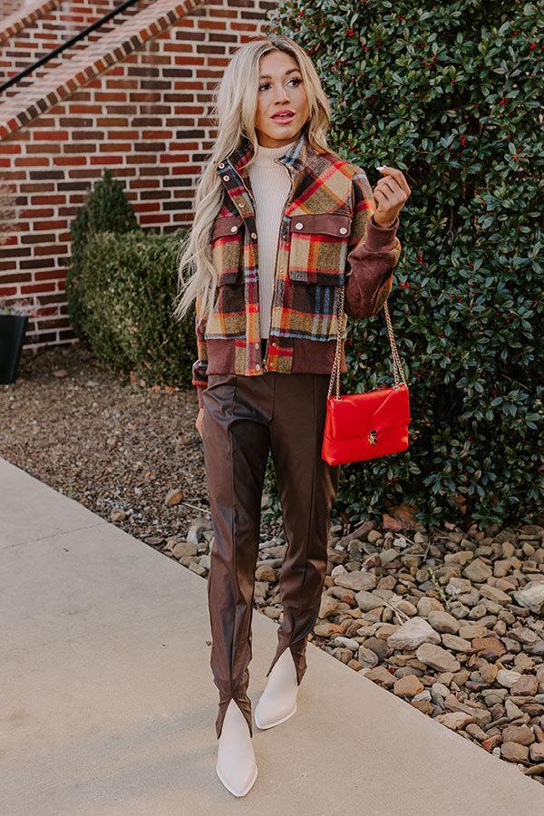 The Striker High Waist Faux Leather Pants Product Image