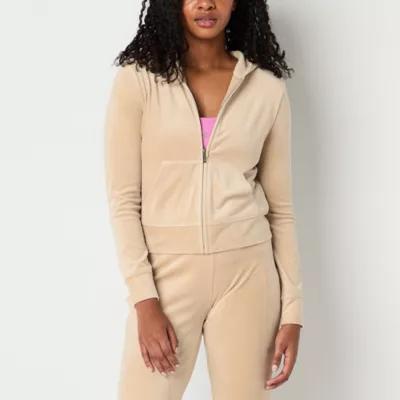 Juicy By Juicy Couture Hooded Lightweight Womens Juniors Casual Track Jacket Product Image