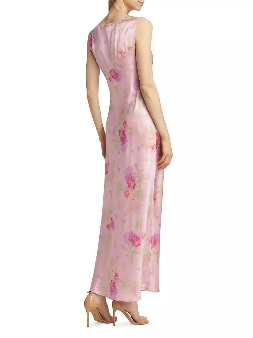 Suniva Floral Silk Maxi Dress Product Image