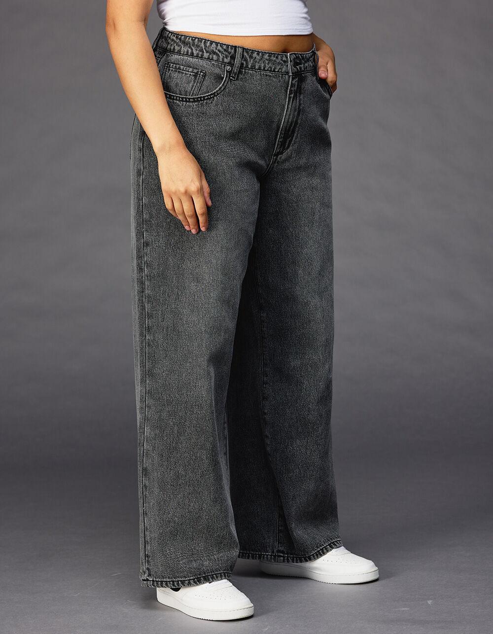 RSQ Womens High Rise Baggy Jeans - MEDIUM WASH Product Image