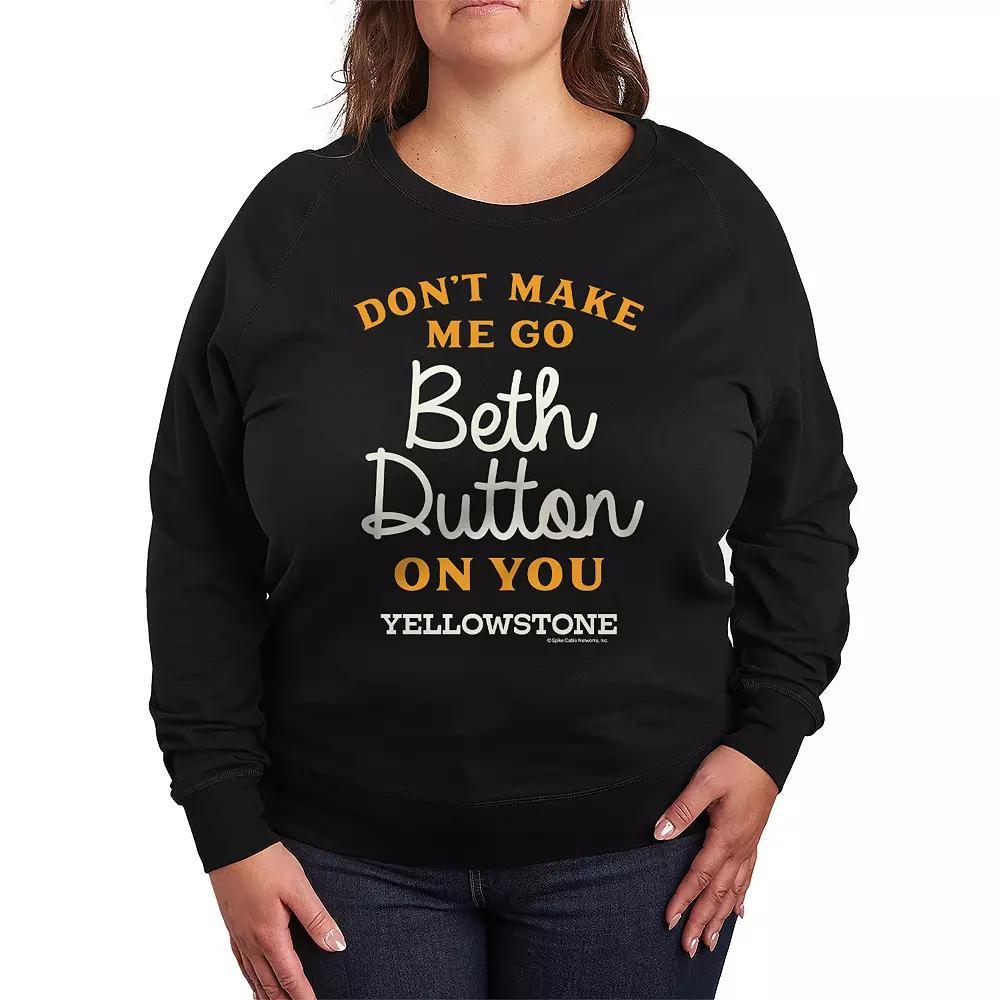 Plus Size Pokemon Sparkle Badges French Terry Long Sleeve Tee, Womens Grey Indigo Product Image