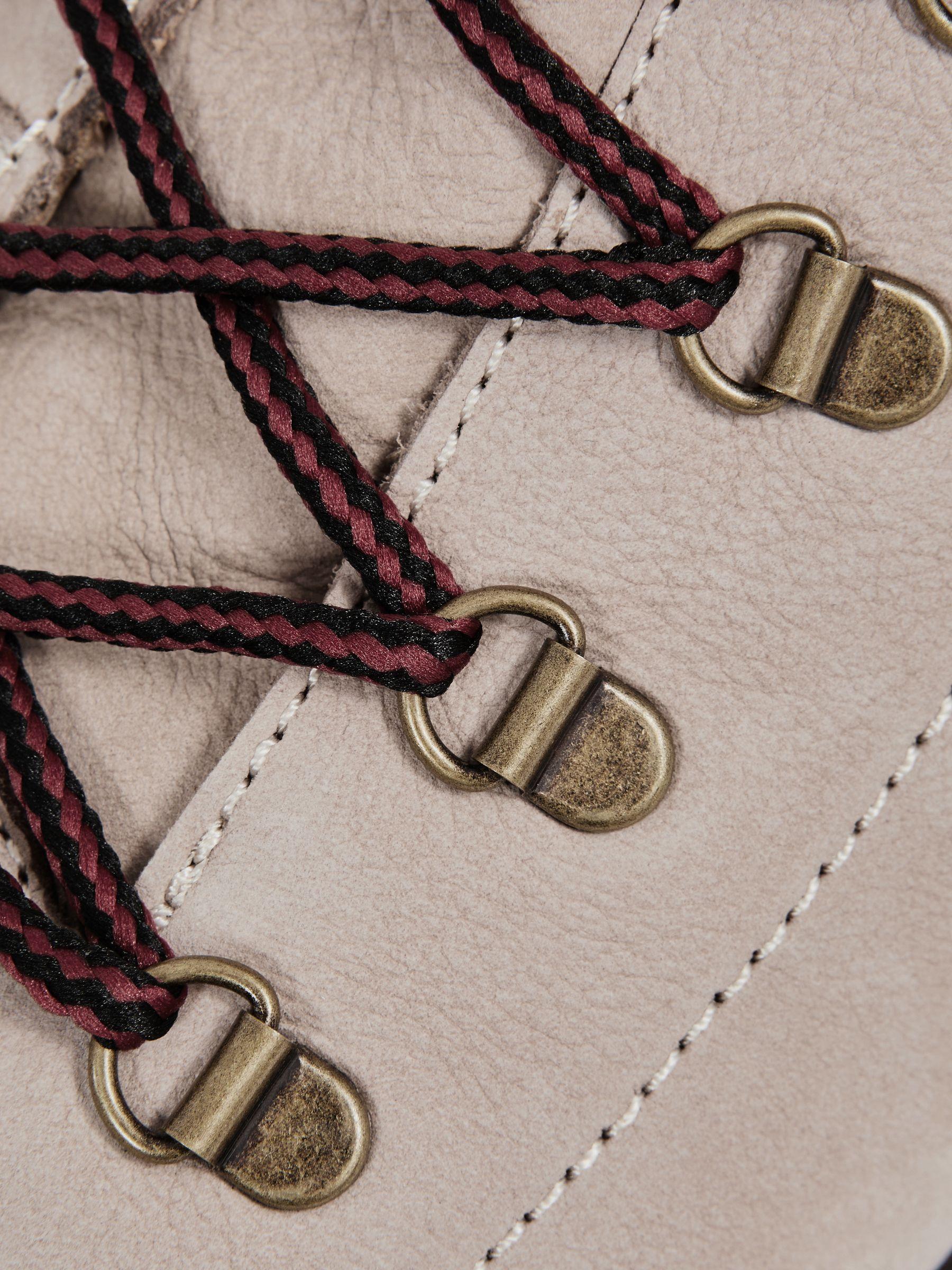 Leather Hiking Boots in Stone Product Image