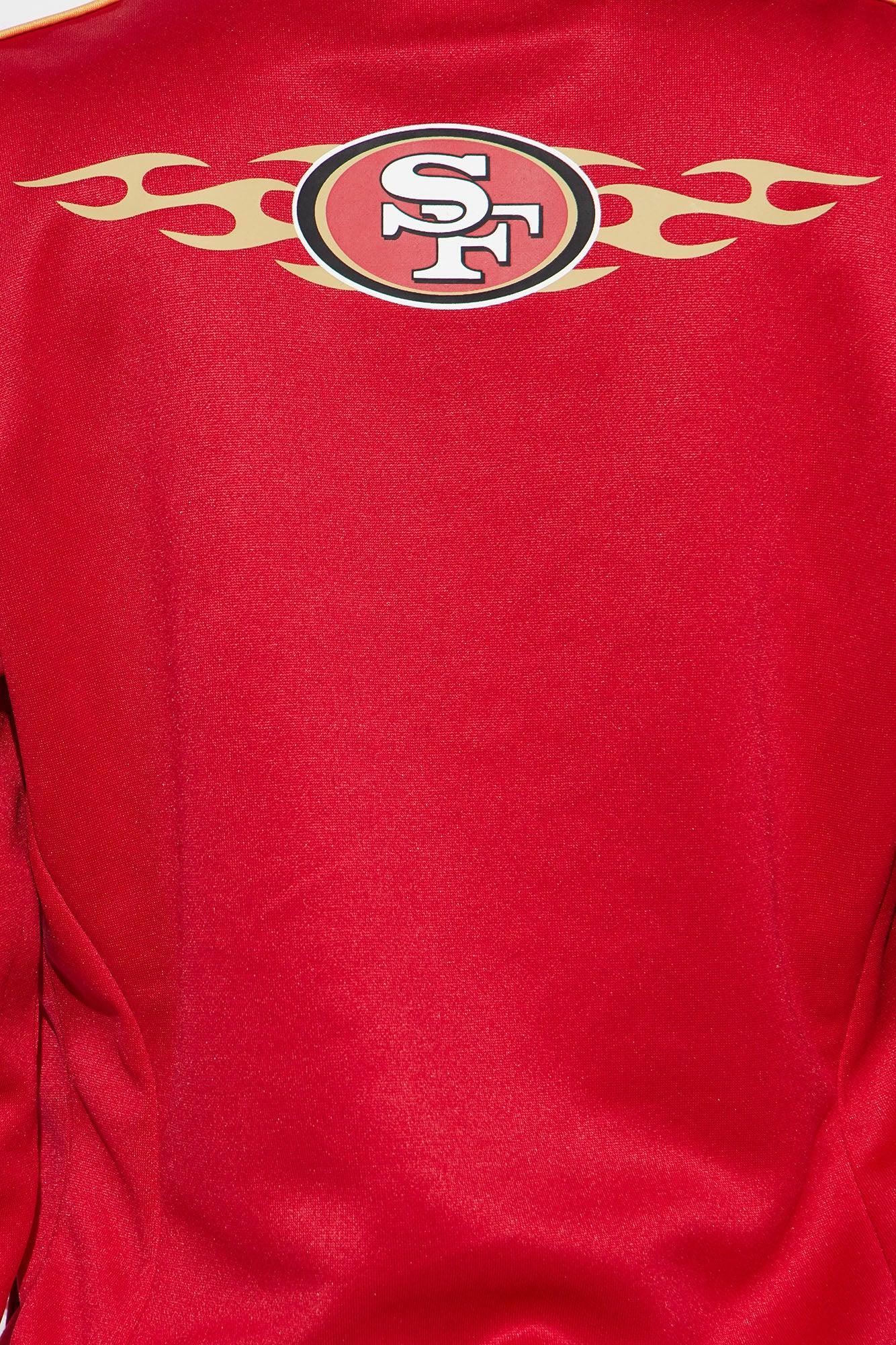49ers Nation Zip Up Track Jacket - Red Product Image