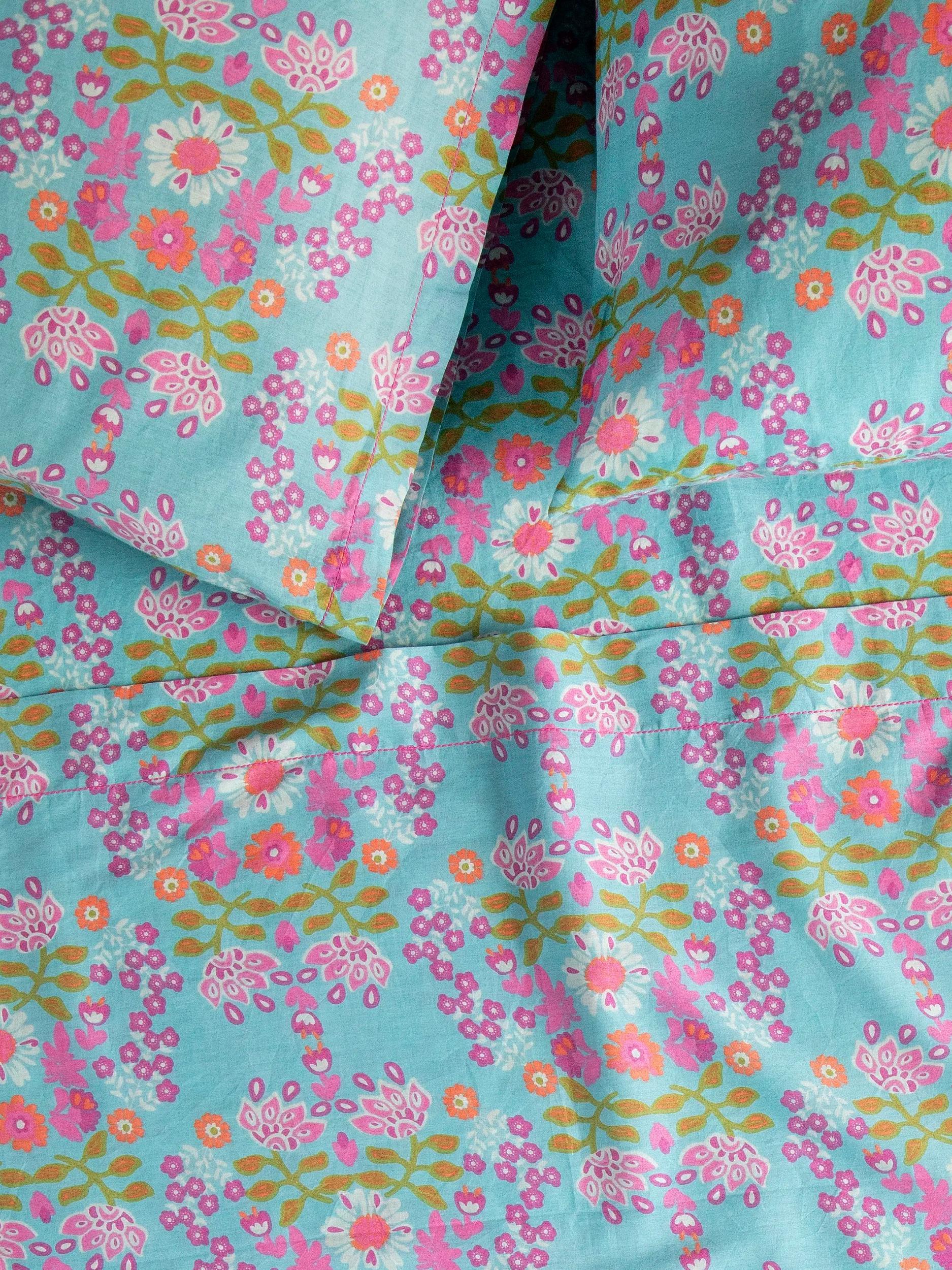 Mix & Match Cotton Fitted Sheet - Vintage Zinnia Product Image