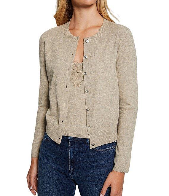Guess Mena Long Sleeve Classic Crew Cardigan Product Image
