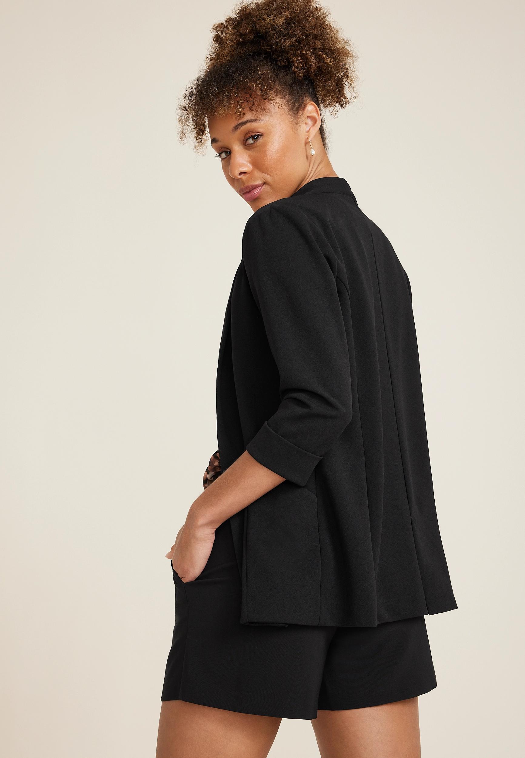Maurices Womens Blazer Ever Go Curve Hem Size X Small Product Image