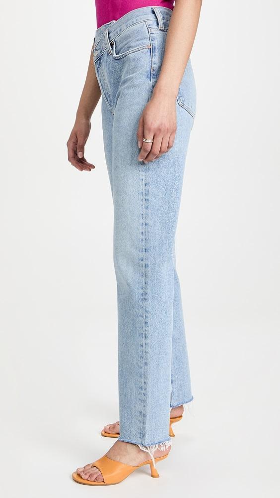 AGOLDE Crisscross Straight Jeans | Shopbop Product Image
