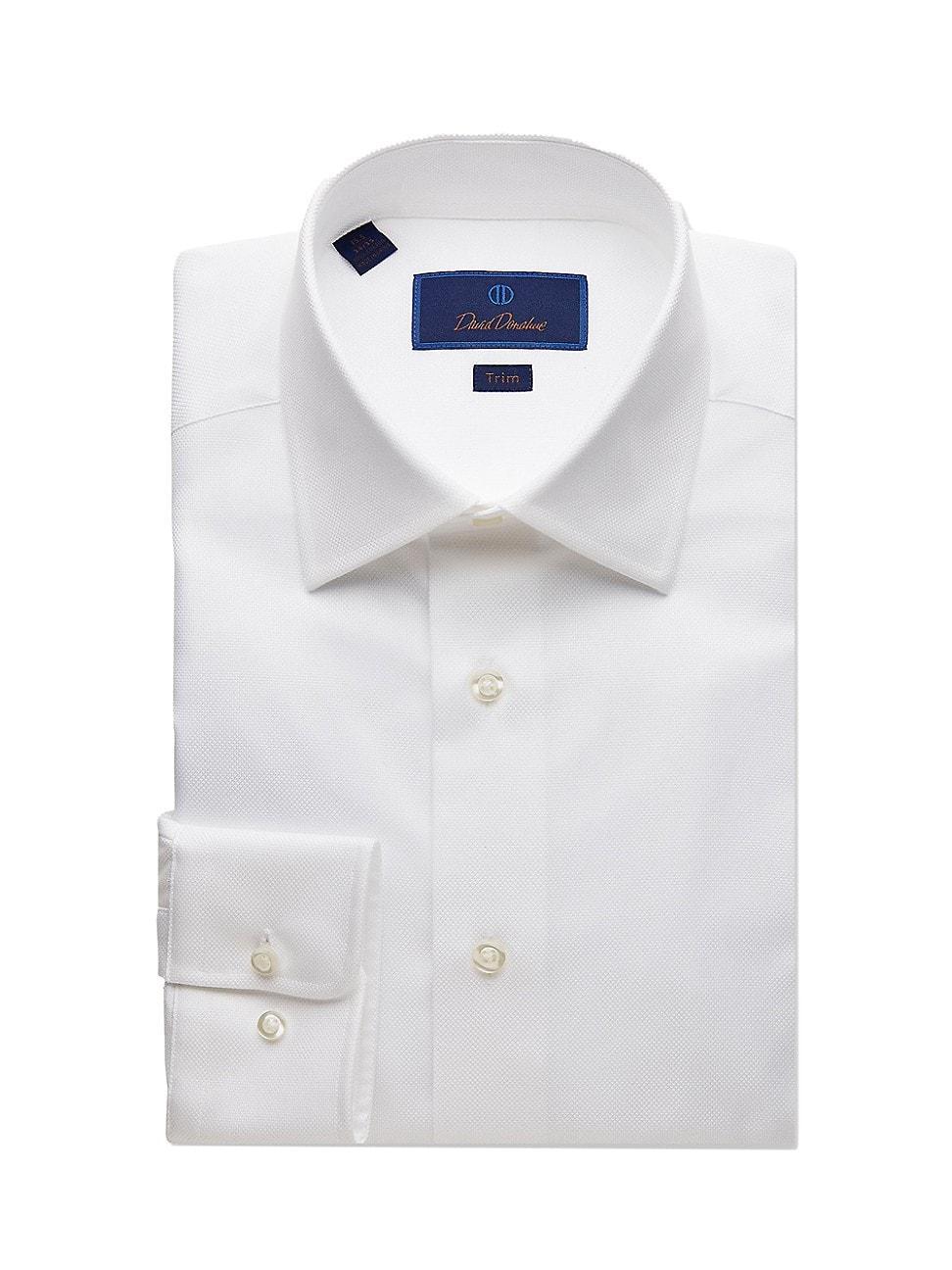 David Donahue Royal Oxford Trim Fit Dress Shirt Product Image