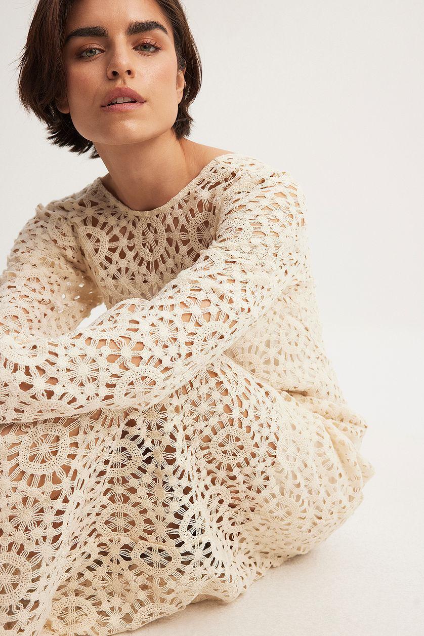 Crochet Straight Maxi Dress Product Image