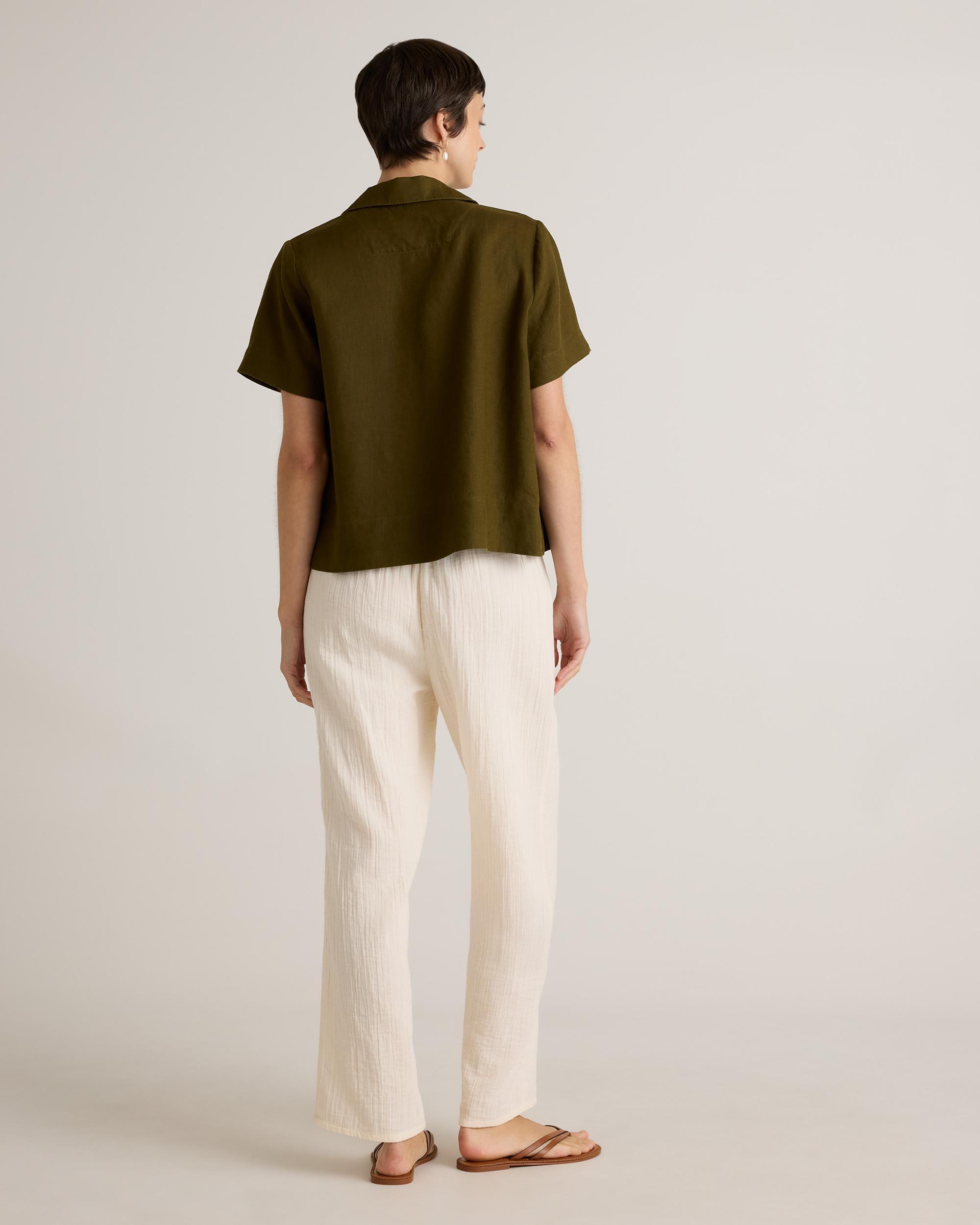 Quince | Women's Gauze Straight Leg Pants Size XS, Organic Cotton Product Image