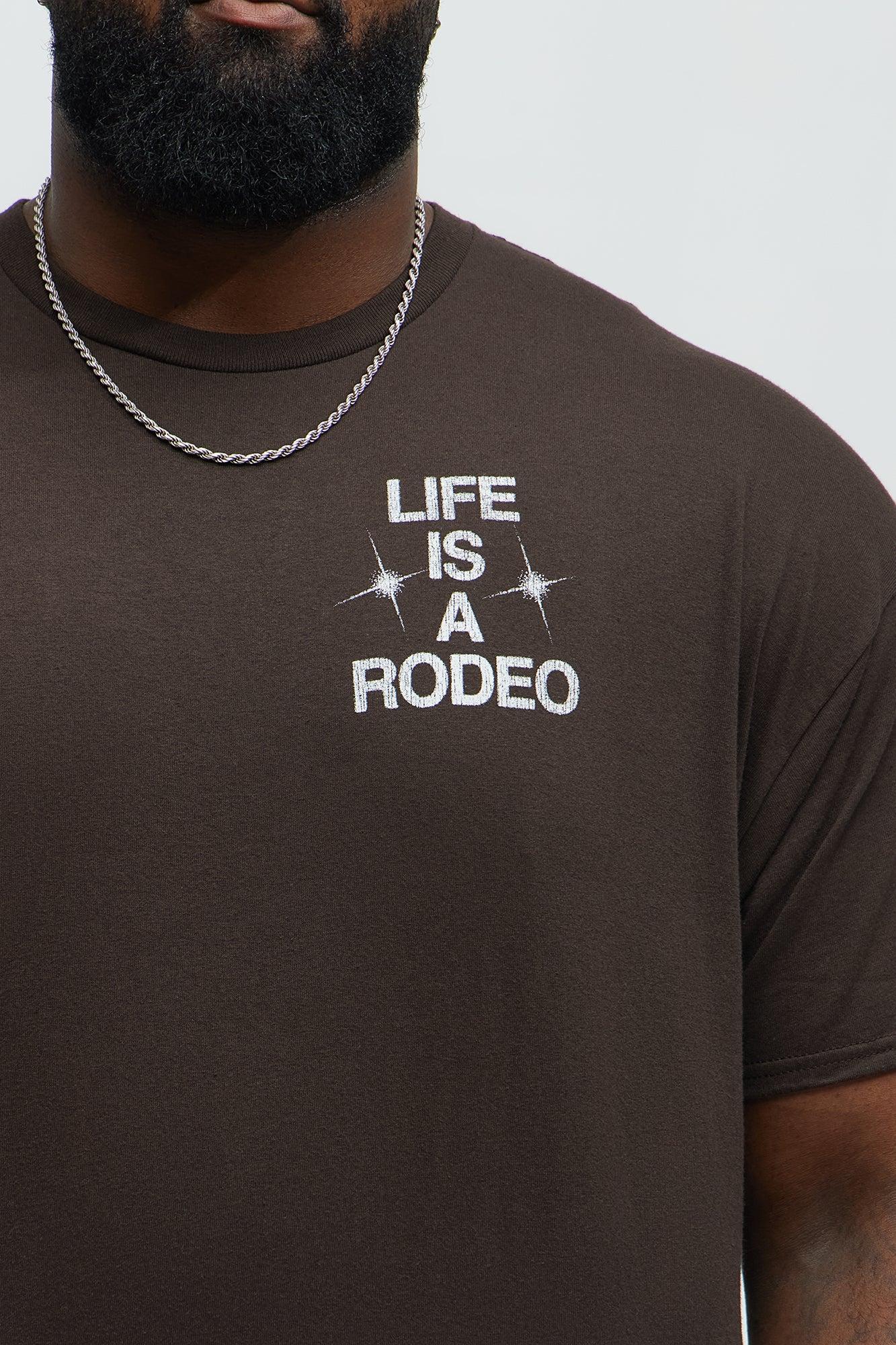 Samborghini Life Is A Rodeo Short Sleeve Tee - Brown Male Product Image