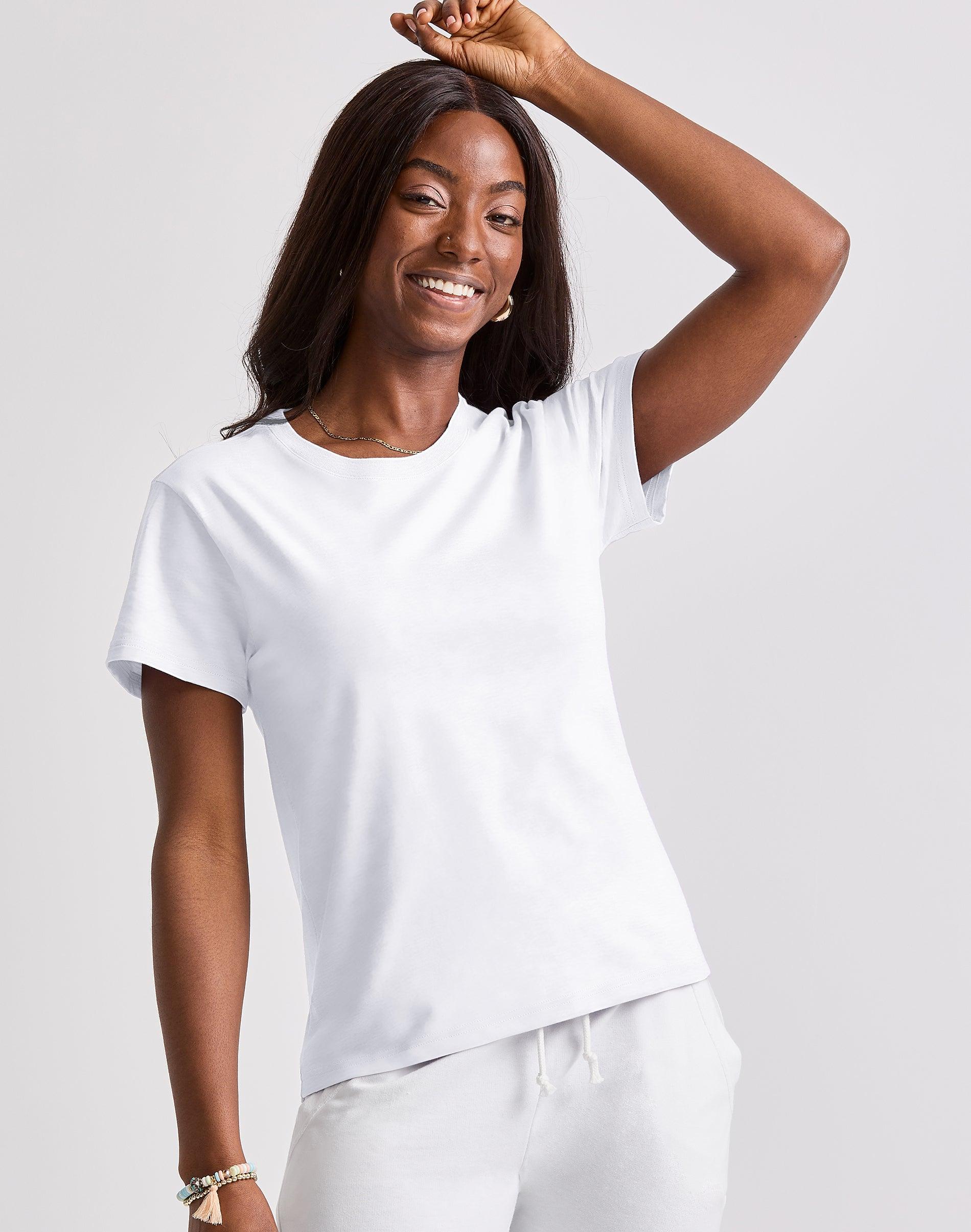 Hanes Originals Womens Tri-Blend T-Shirt Concentrated Coral PE Heather XS Product Image