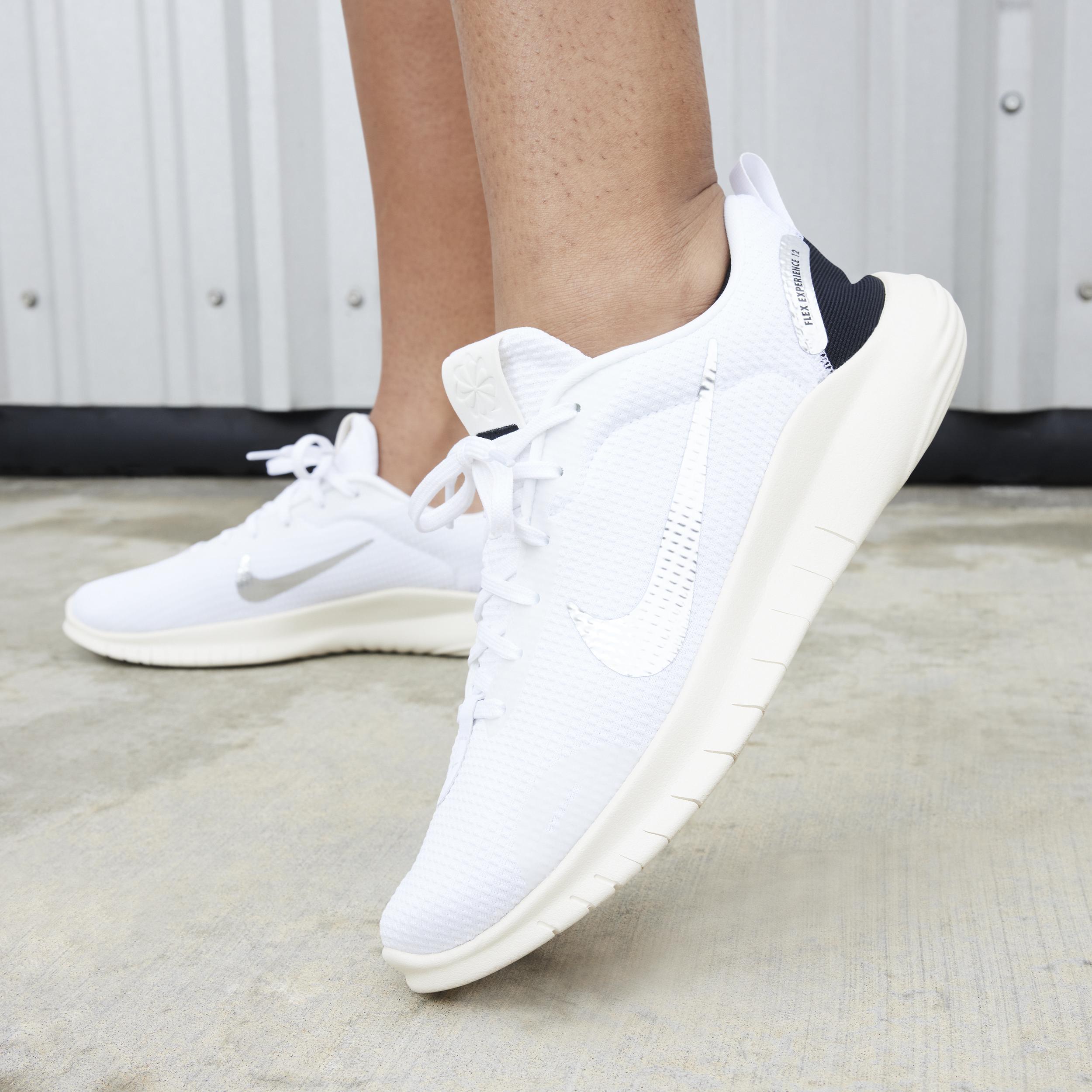 Nike Women's Flex Experience Run 12 Running Shoes in White/White Size 9.0 Knit Product Image
