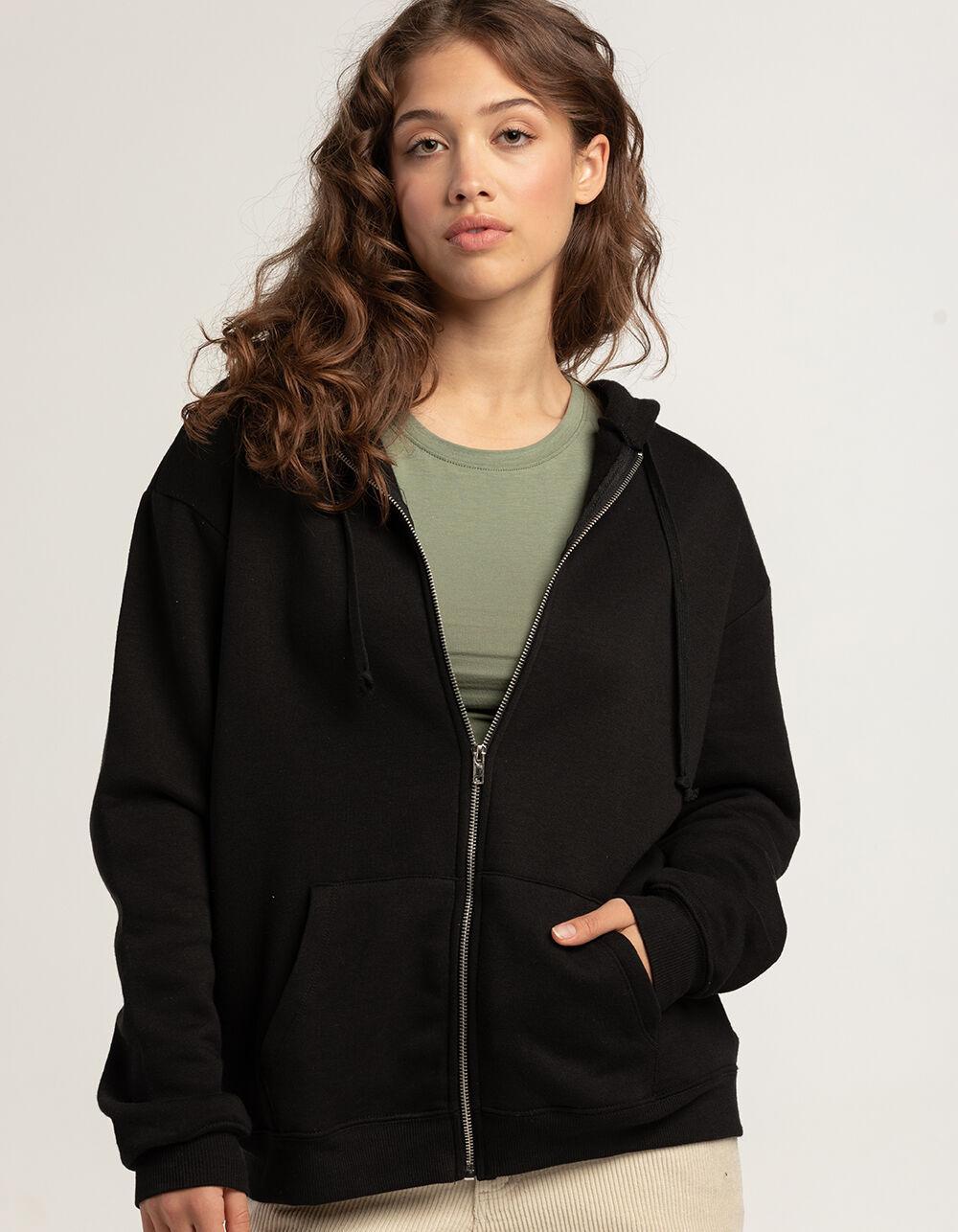 TILLYS Womens Oversized Zip-Up Hoodie Product Image
