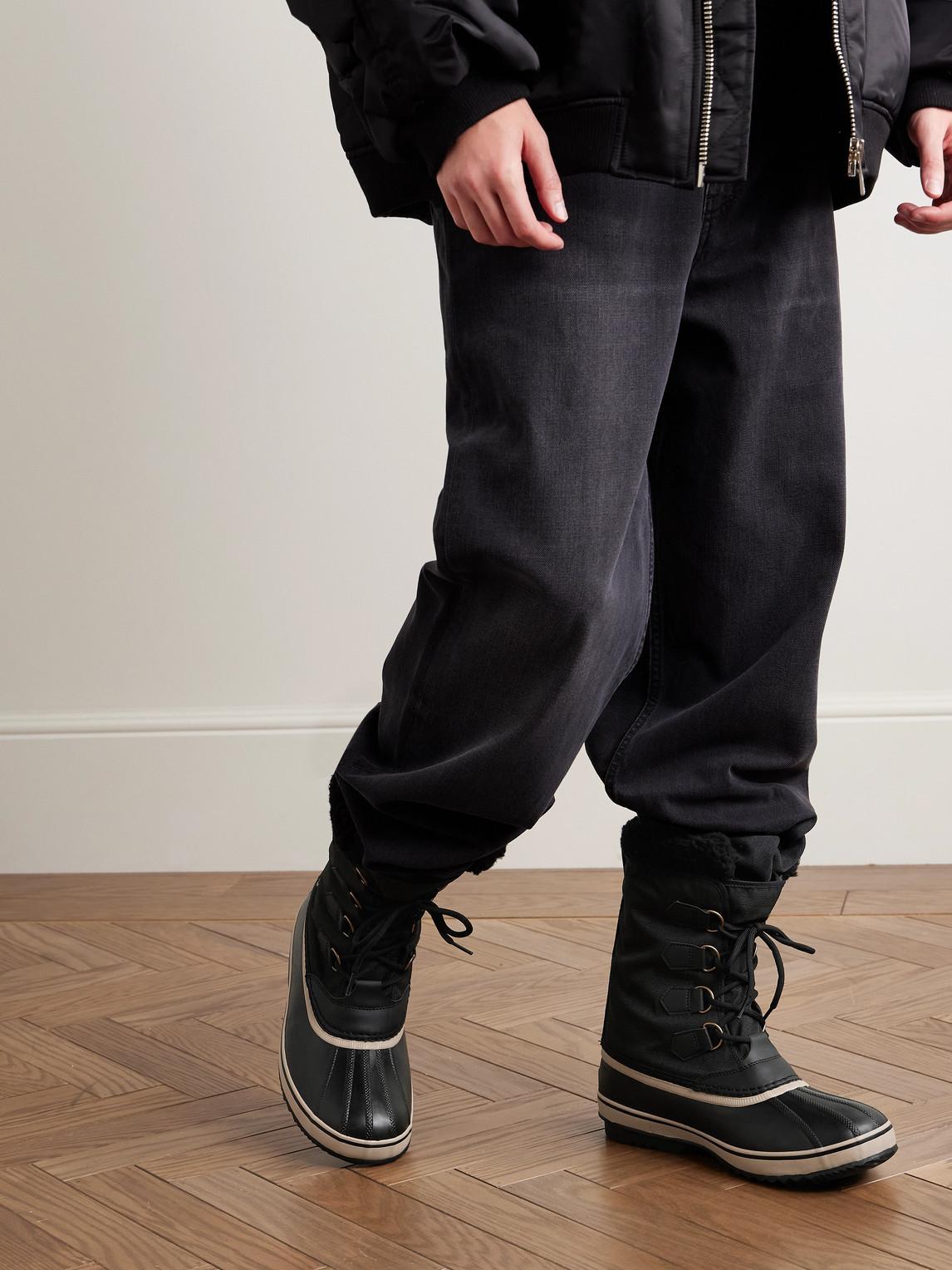 SOREL 1964 Pac Faux Shearling Trim Waterproof Snow Boot In Black Product Image