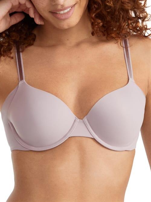 Warners No Side Effects® Seamless Underarm-Smoothing Comfort Underwire Lightly Lined T-Shirt Bra RA3061A, Women's, Size: 34 B, Toasted Brown Product Image