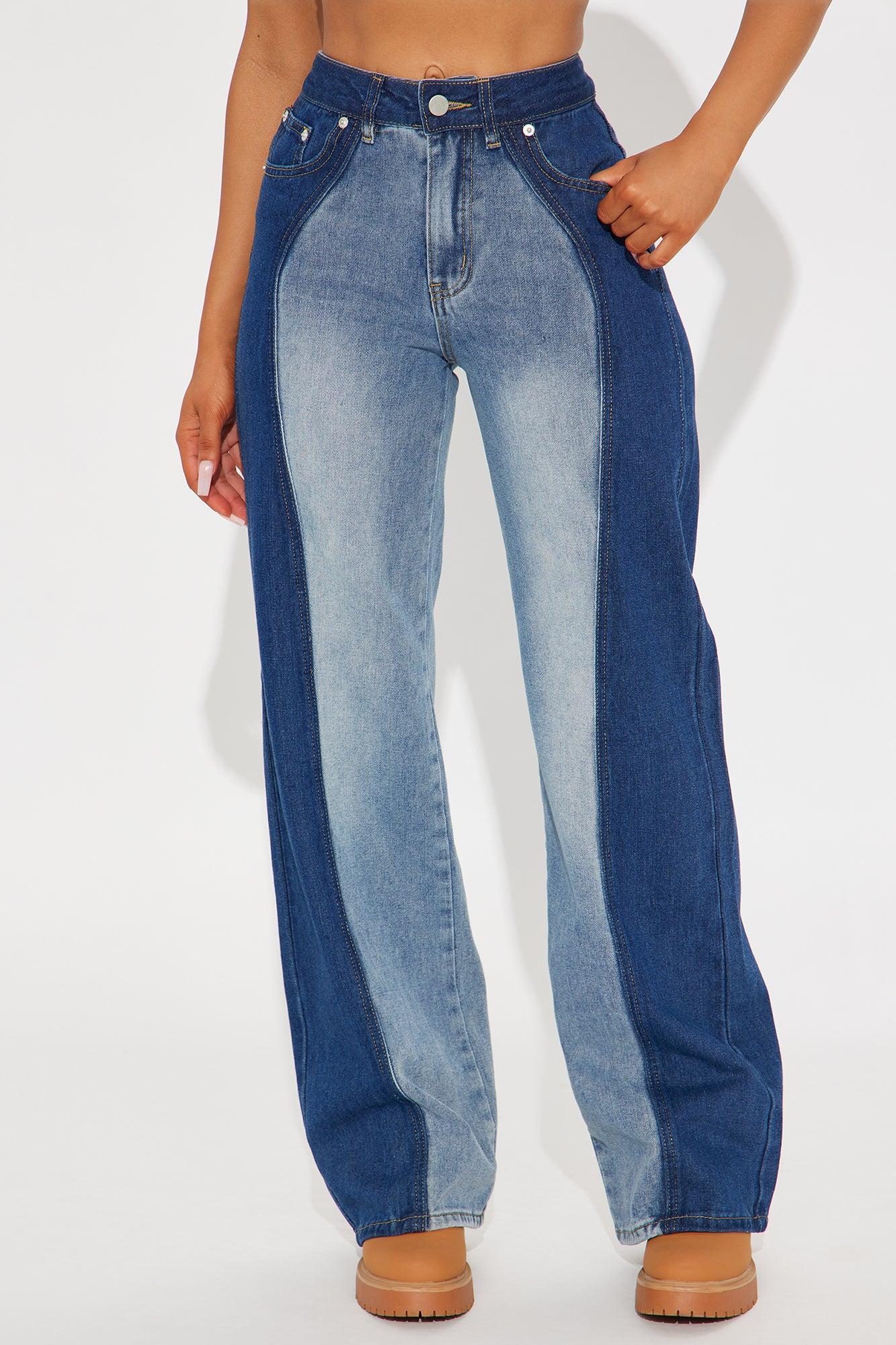 Saddle Up Womens Mid Rise Loose Jeans - Medium Wash Female Product Image