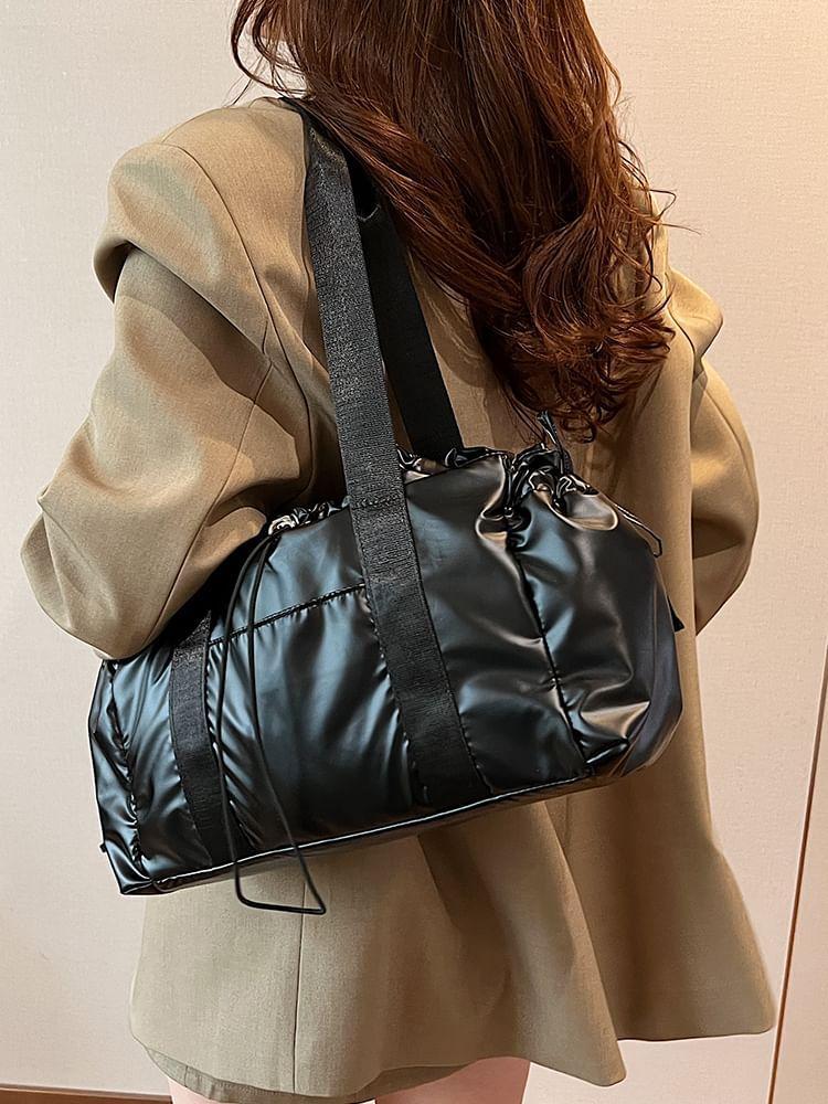 Drawstring Metallic Carryall Bag Product Image