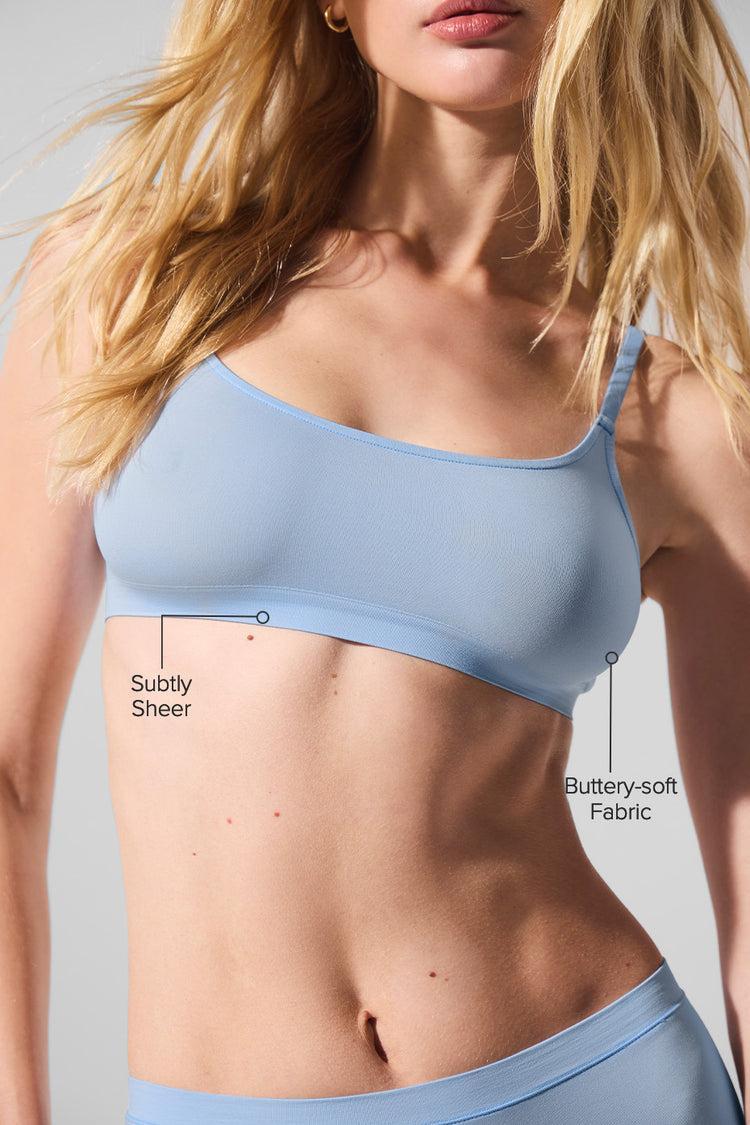 Sheer Glow Bra - Seashell Blue Product Image