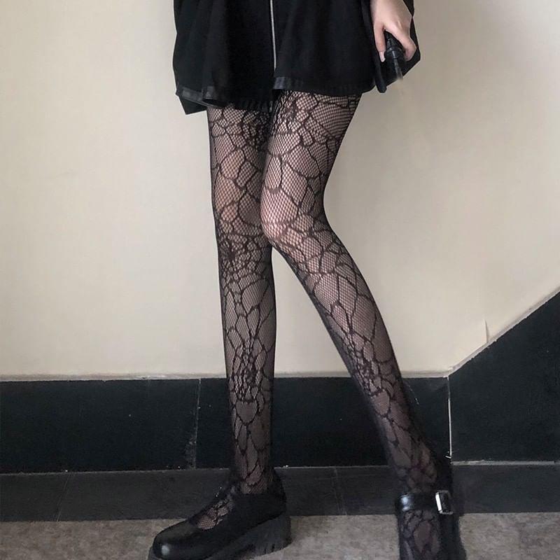 Plain Perforated Tights Product Image