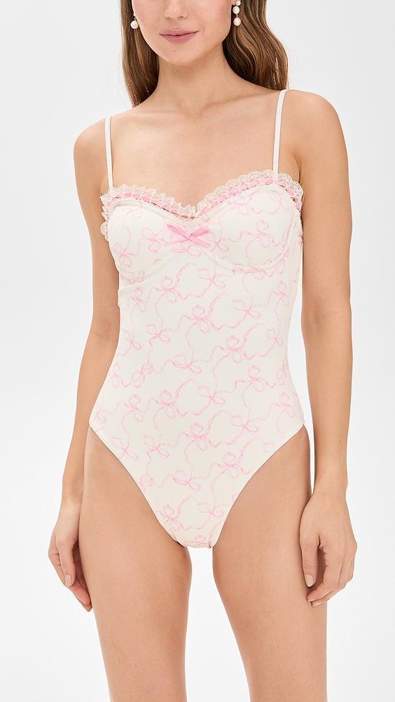 LoveShackFancy Brooksie One Piece | Shopbop Product Image