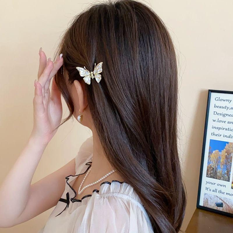 Rhinestone Butterfly Hair Claw Product Image