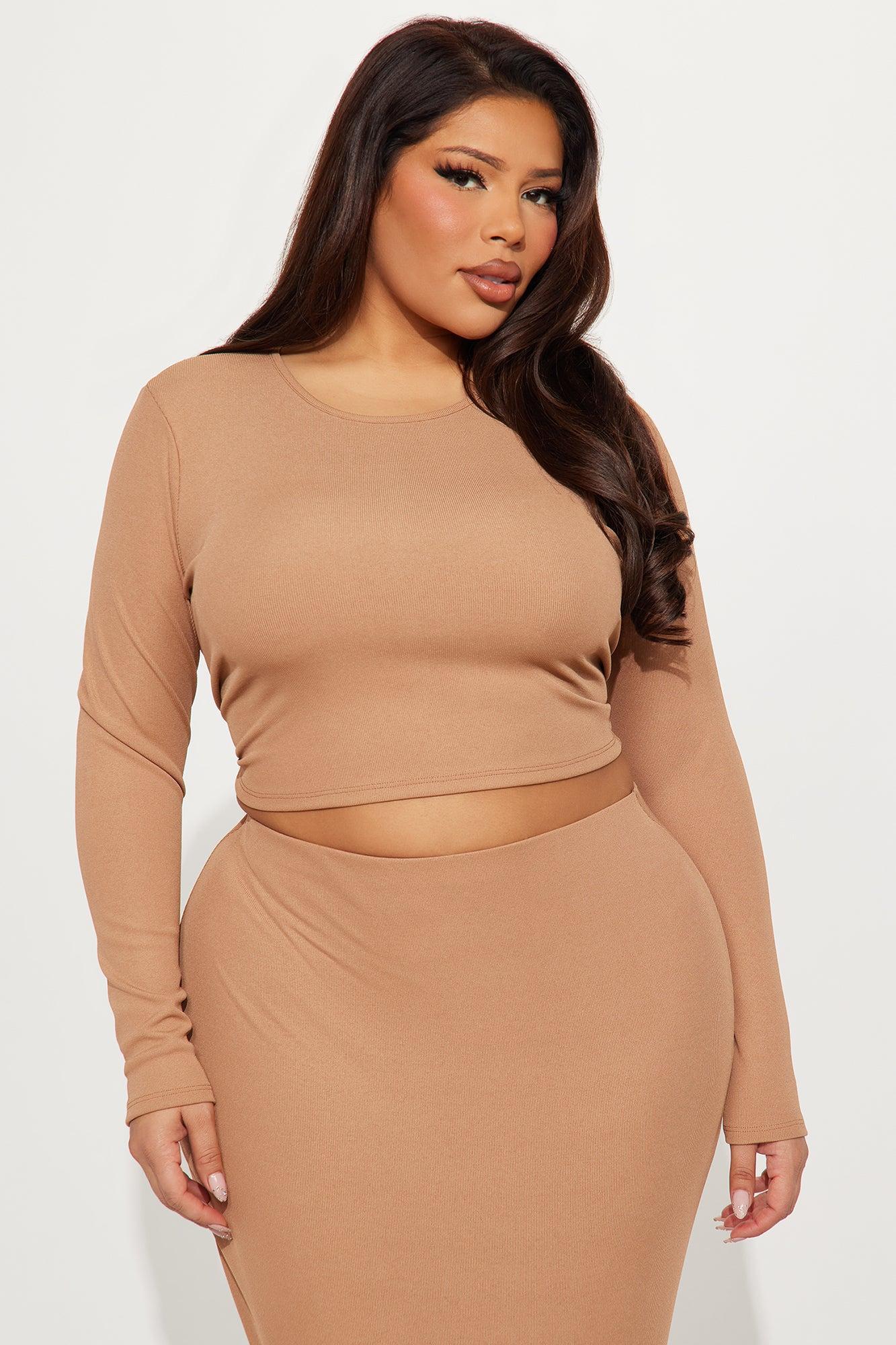 Close To You Maxi Skirt Set - Camel Product Image