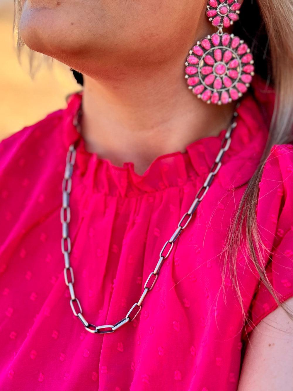 PLUS Swiss Dot Pink Babydoll Top* Product Image