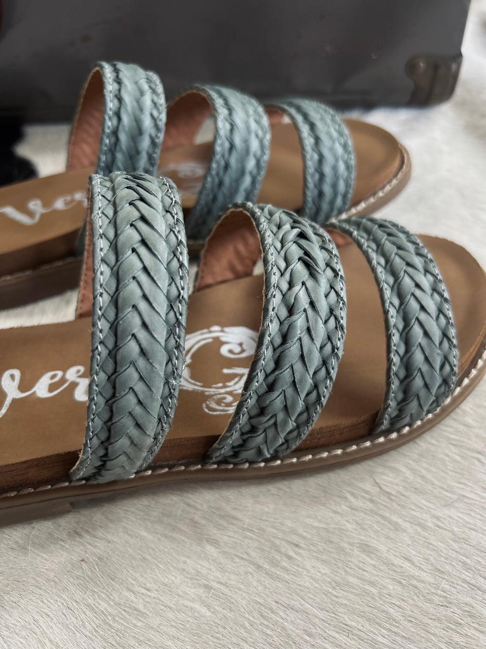 Very G Alba Teal Sandals Product Image