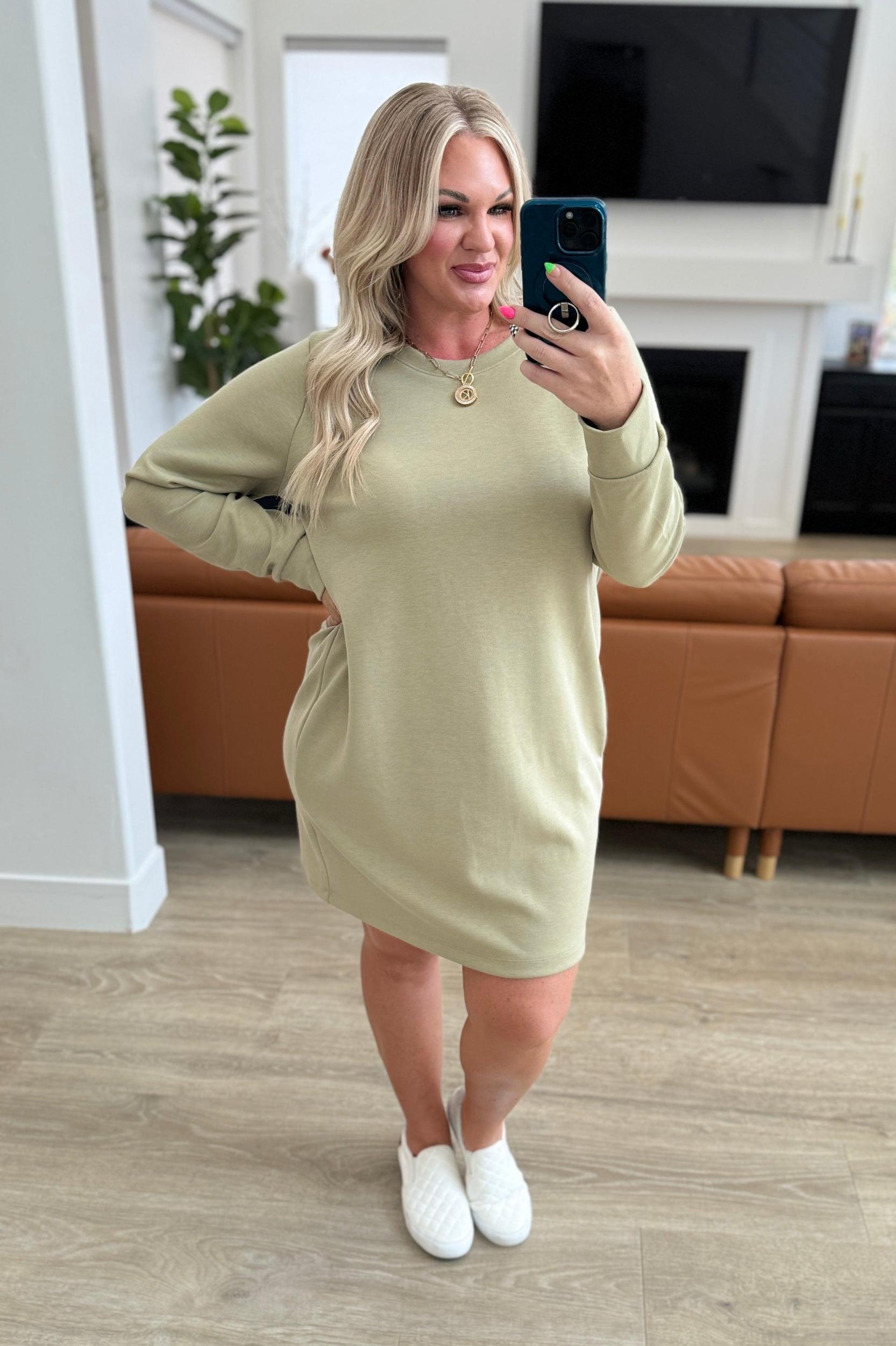 Sage Shift Dress Product Image