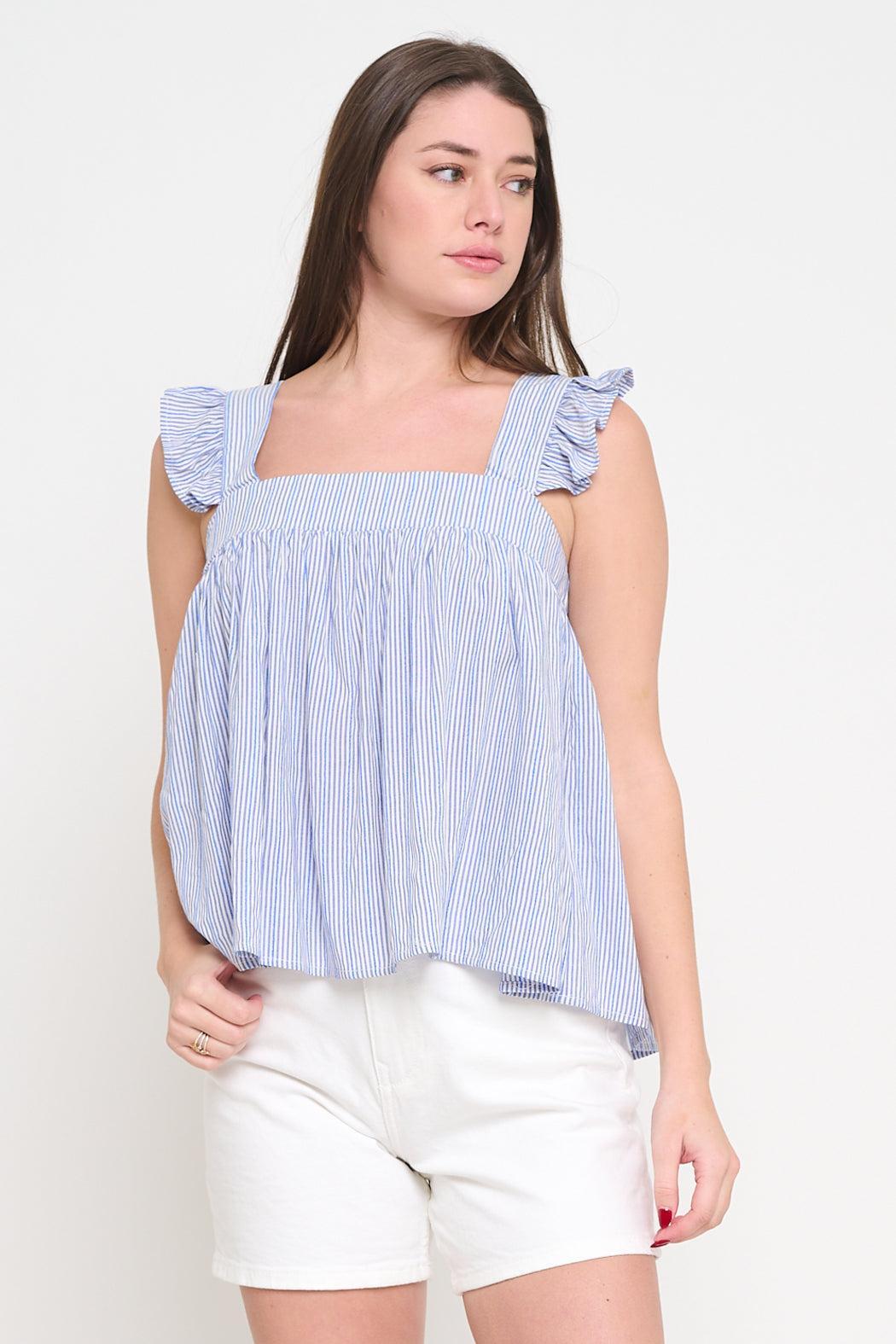 Aegean Nautical Stripe Top Product Image