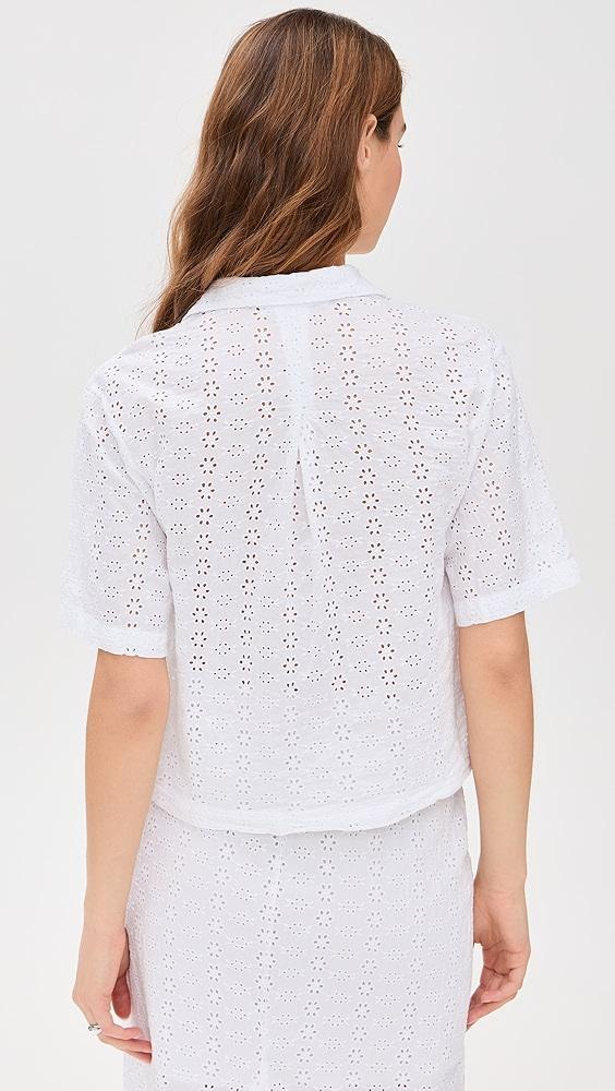 Stateside Eyelit Camp Shirt | Shopbop Product Image