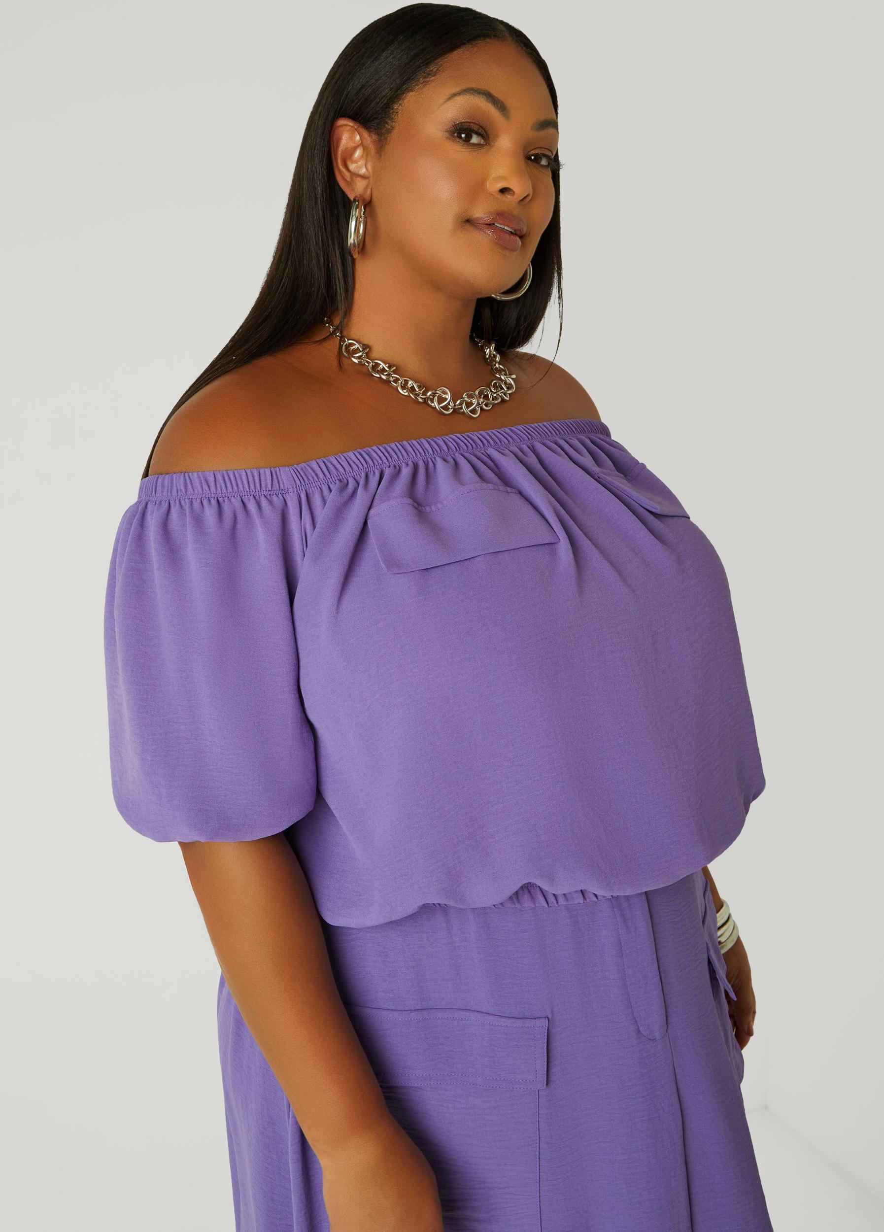 Textured Off The Shoulder Blouse Product Image