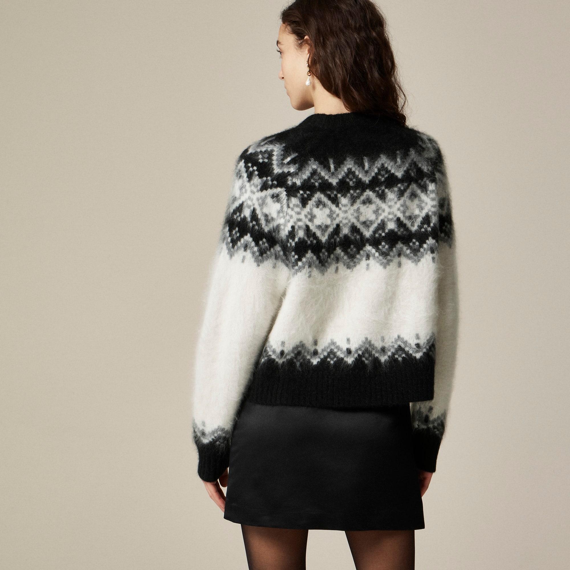 Brushed cashmere Fair Isle sweater Product Image