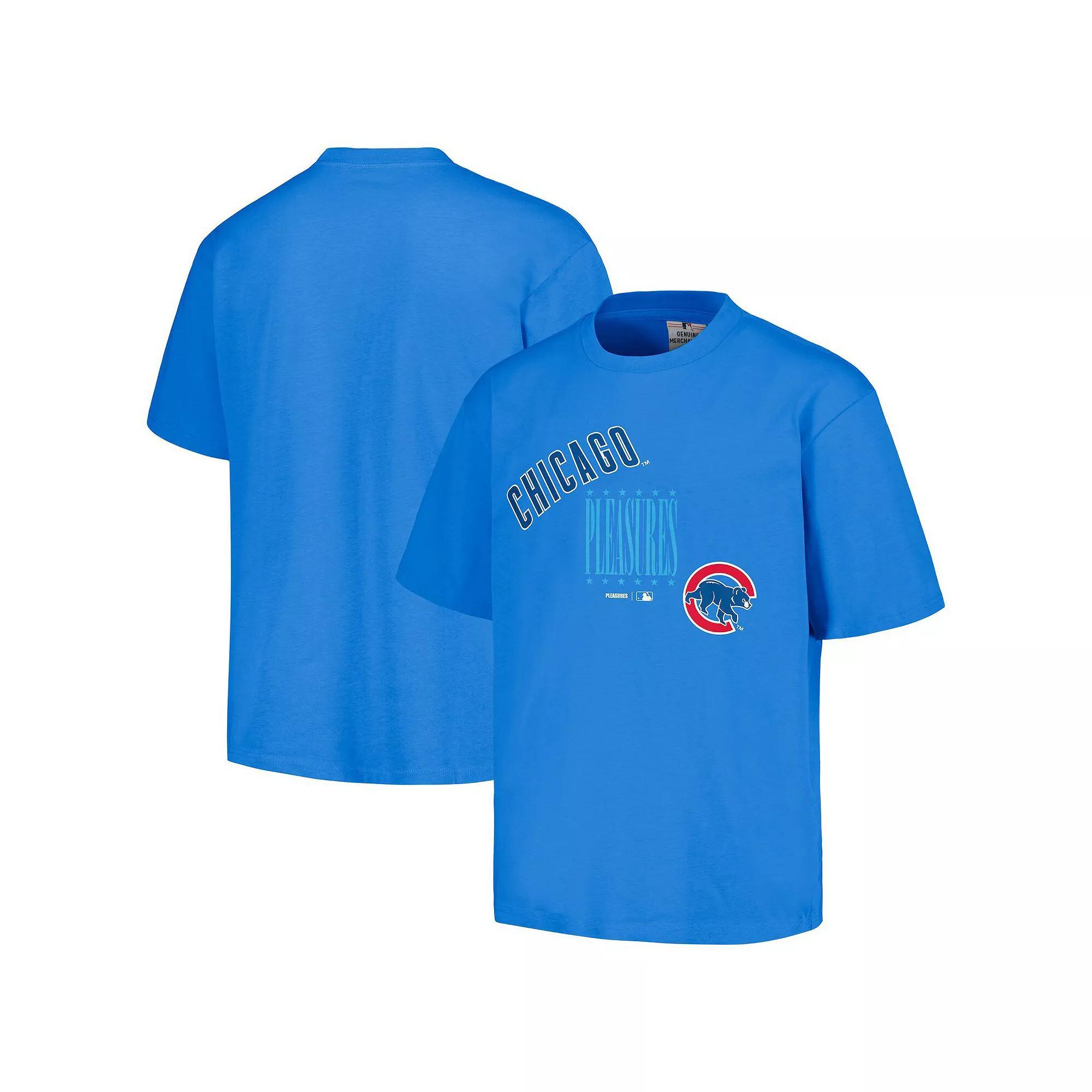 Men's PLEASURES  Royal Toronto Blue Jays Repurpose T-Shirt, Size: 2XL, Jay Blue Product Image