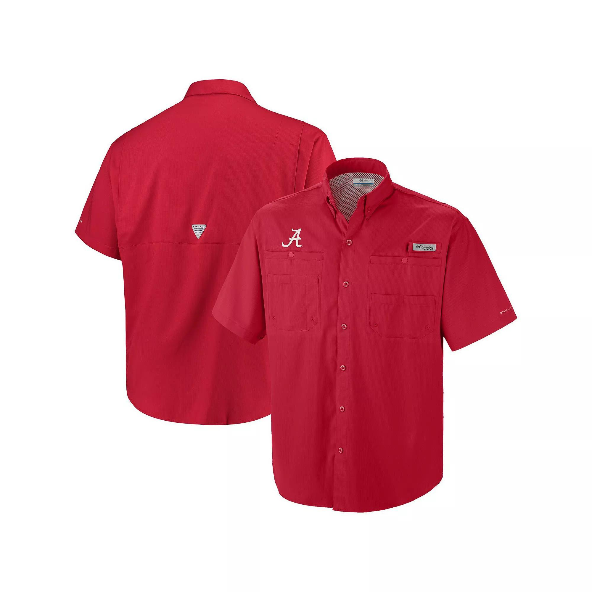 Mens Columbia Crimson Alabama Crimson Tide Big & Tall Collegiate Tamiami Button-Down Shirt Product Image
