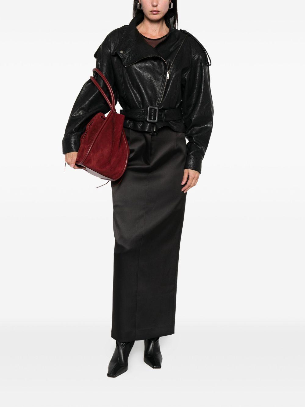 grained leather jacket Product Image