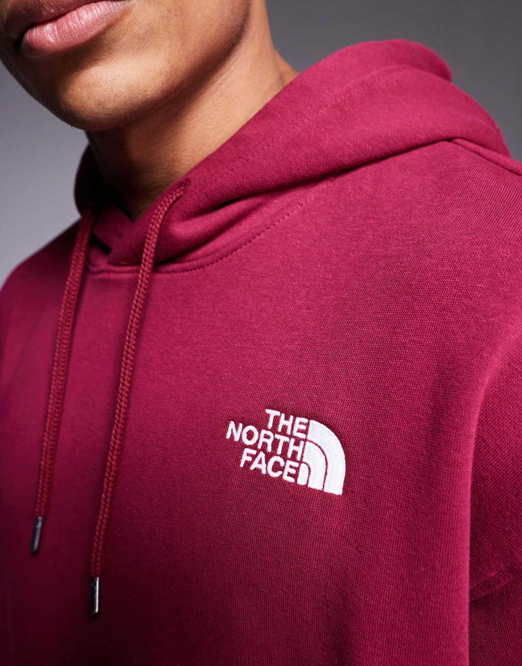 The North Face Evolution Vintage pullover hoodie in beetroot red Product Image