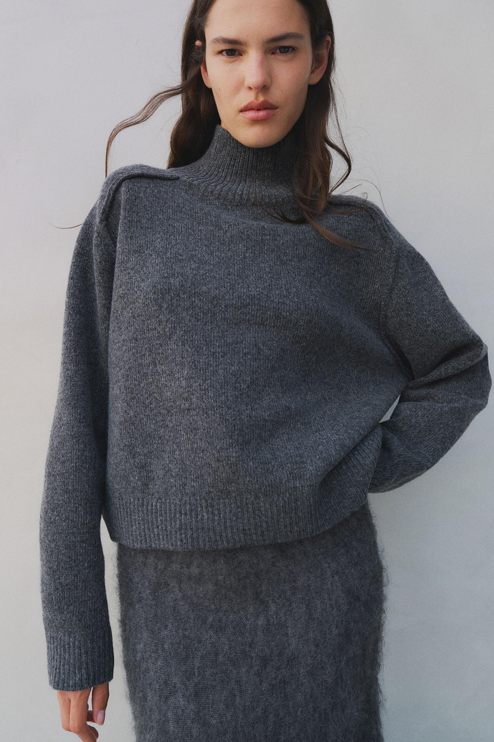 Mock Turtleneck Sweater Product Image