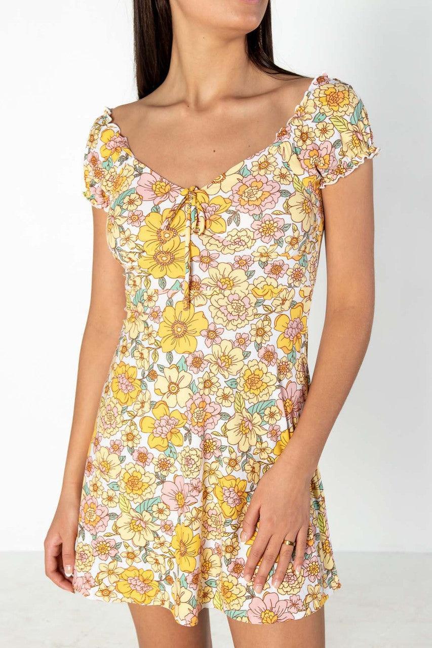 Pastel Garden Puff Sleeve Dress Product Image