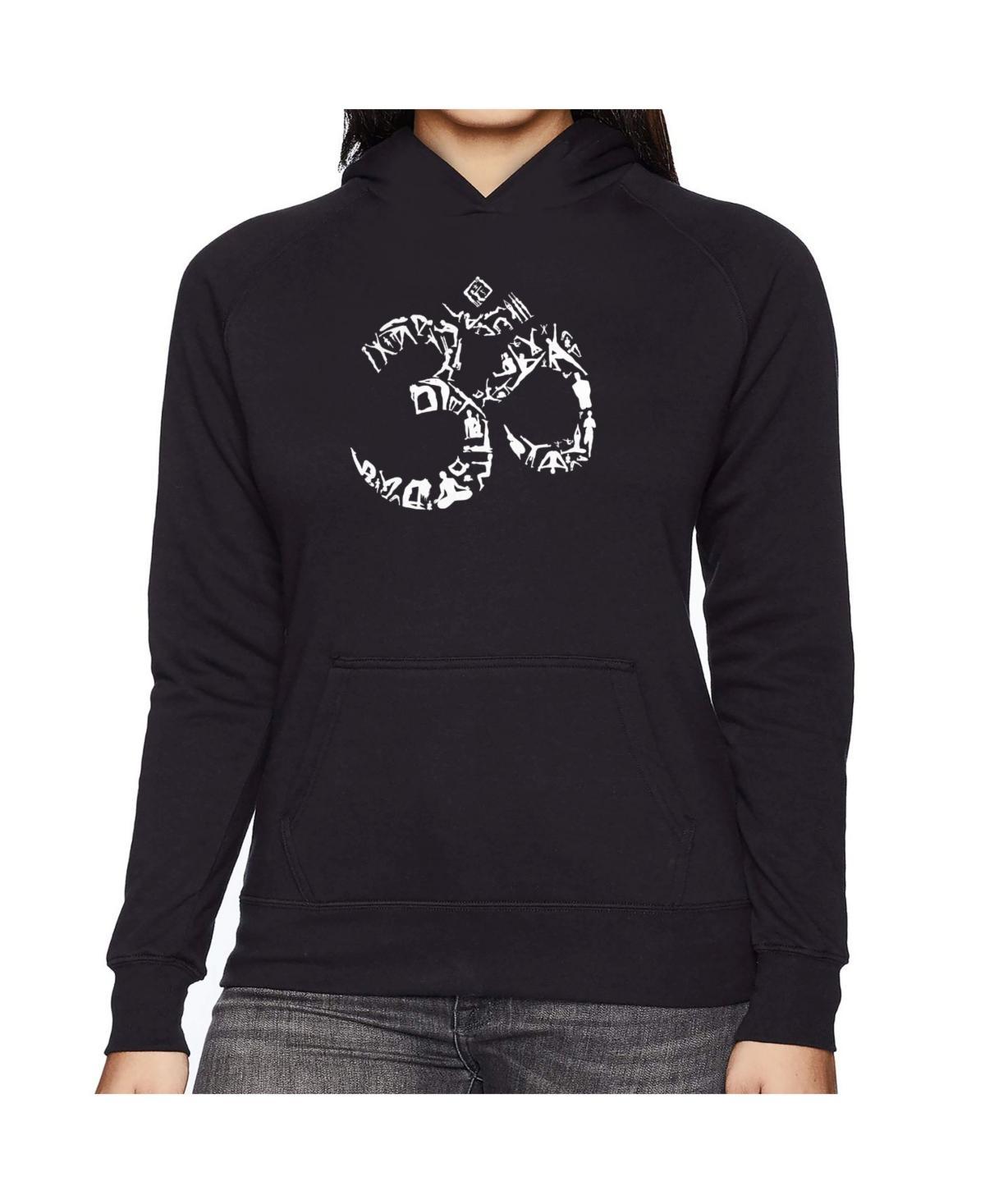 La Pop Art Womens Word Art Hooded Sweatshirt -Texas Skull Product Image