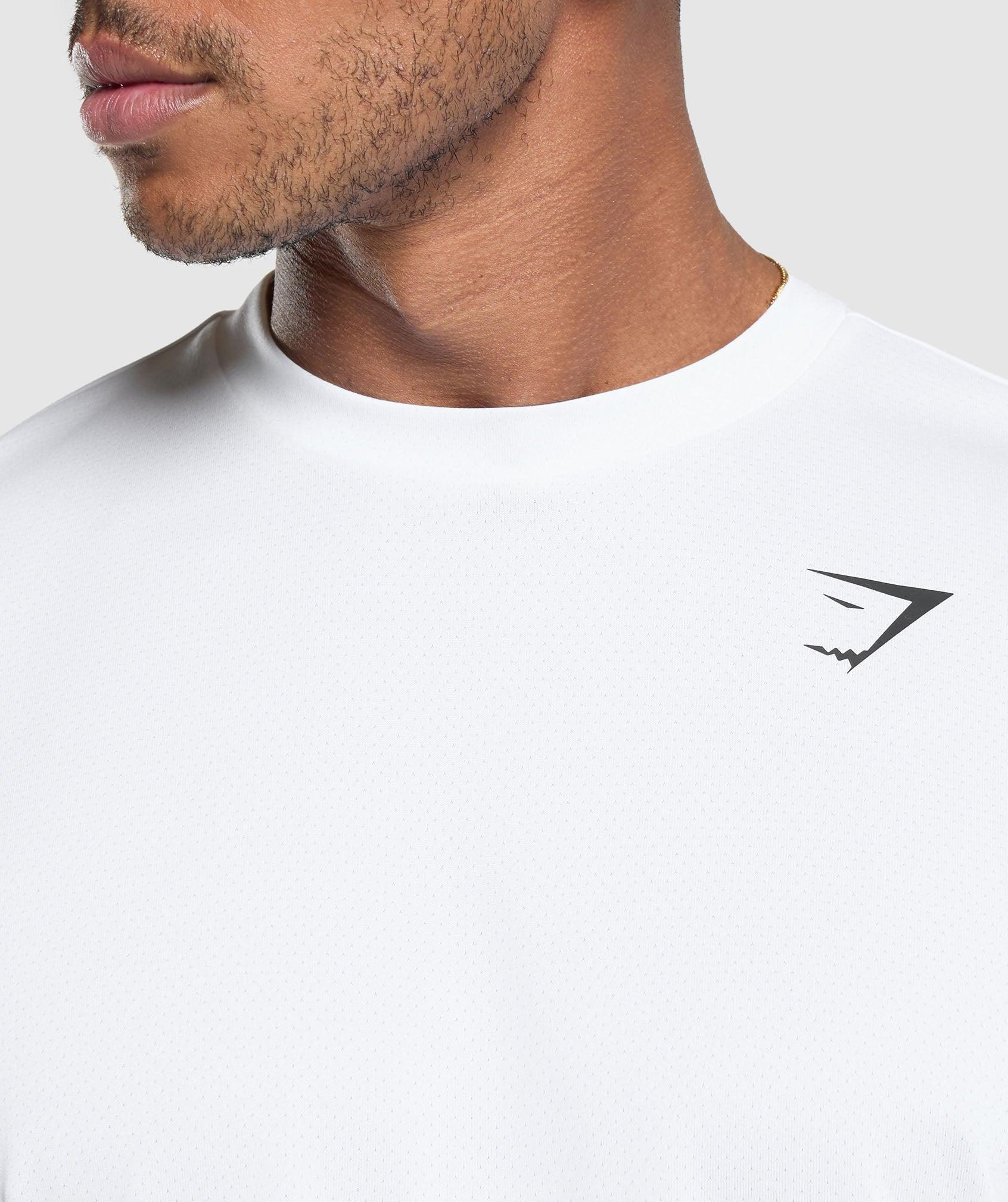 Gymshark Oversized Performance T-Shirt - White Male Product Image