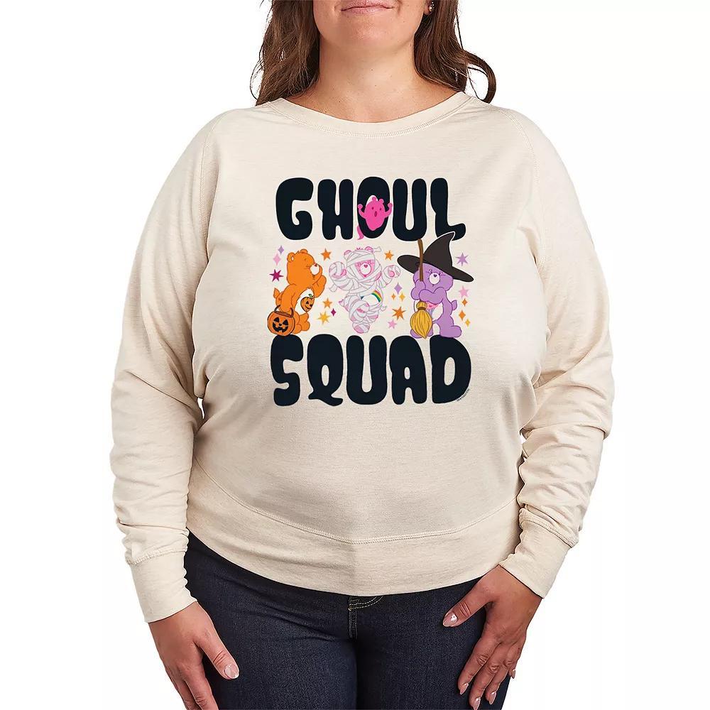 Plus Size Care Bears Halloween Ghoul Squad French Terry Long Sleeve Tee, Womens Product Image