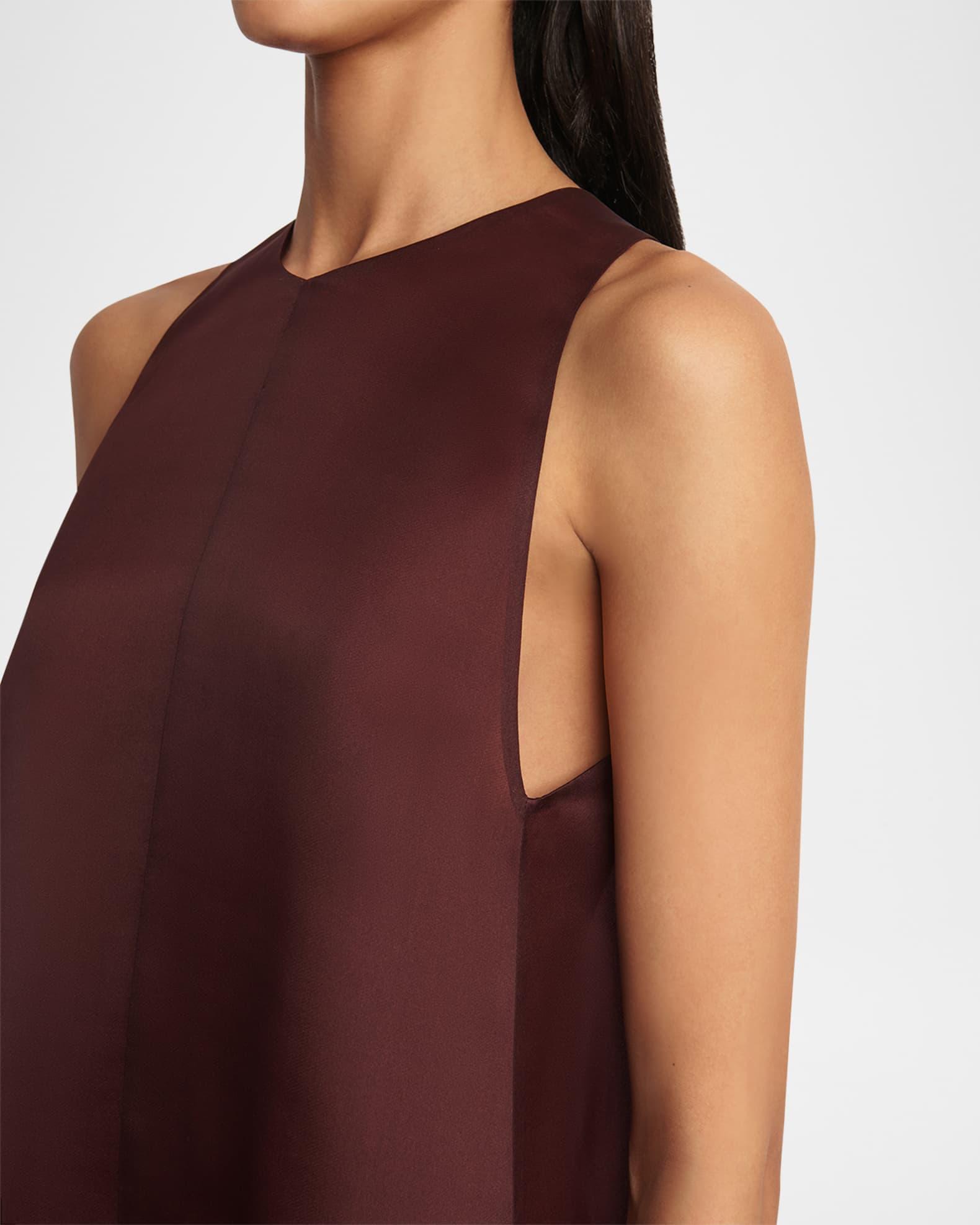 Clay Silk A-Line Shift Dress Product Image