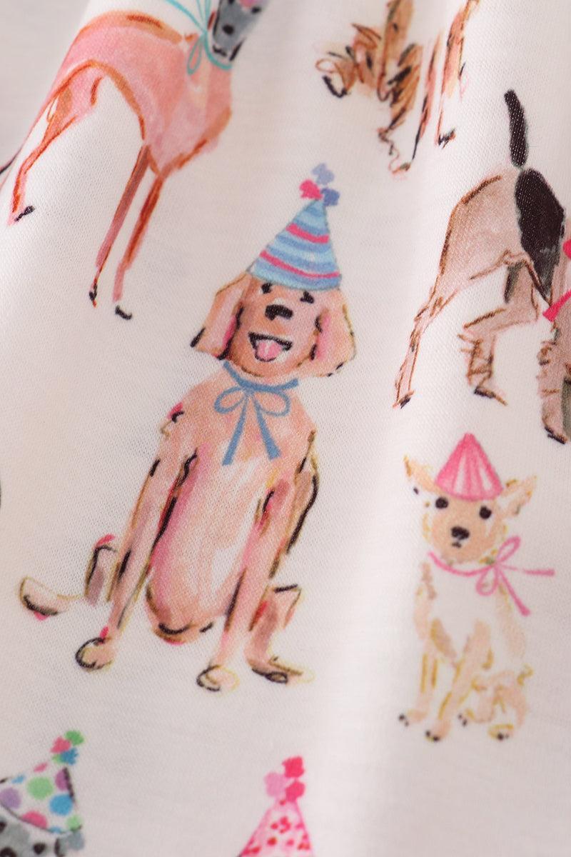 Pink party puppy print set Product Image
