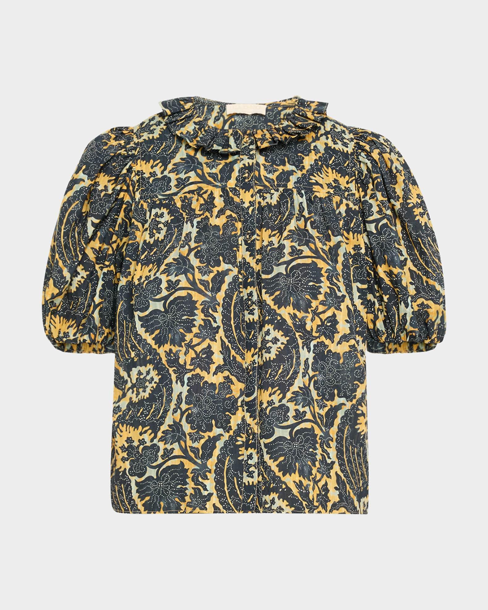 Amari Ruffle Short-Sleeve Blouse Product Image