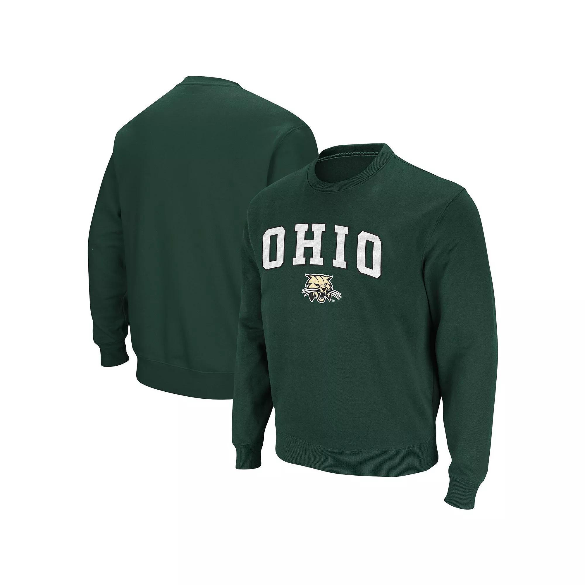 Men's Colosseum Charcoal Minnesota Golden Gophers Arch & Logo Crew Neck Sweatshirt, Size: Small Product Image