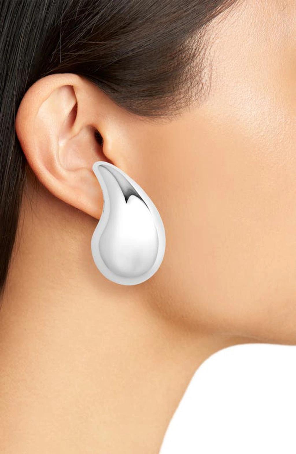 BOTTEGA VENETA Drop Sterling Silver Stud Earrings Product Image