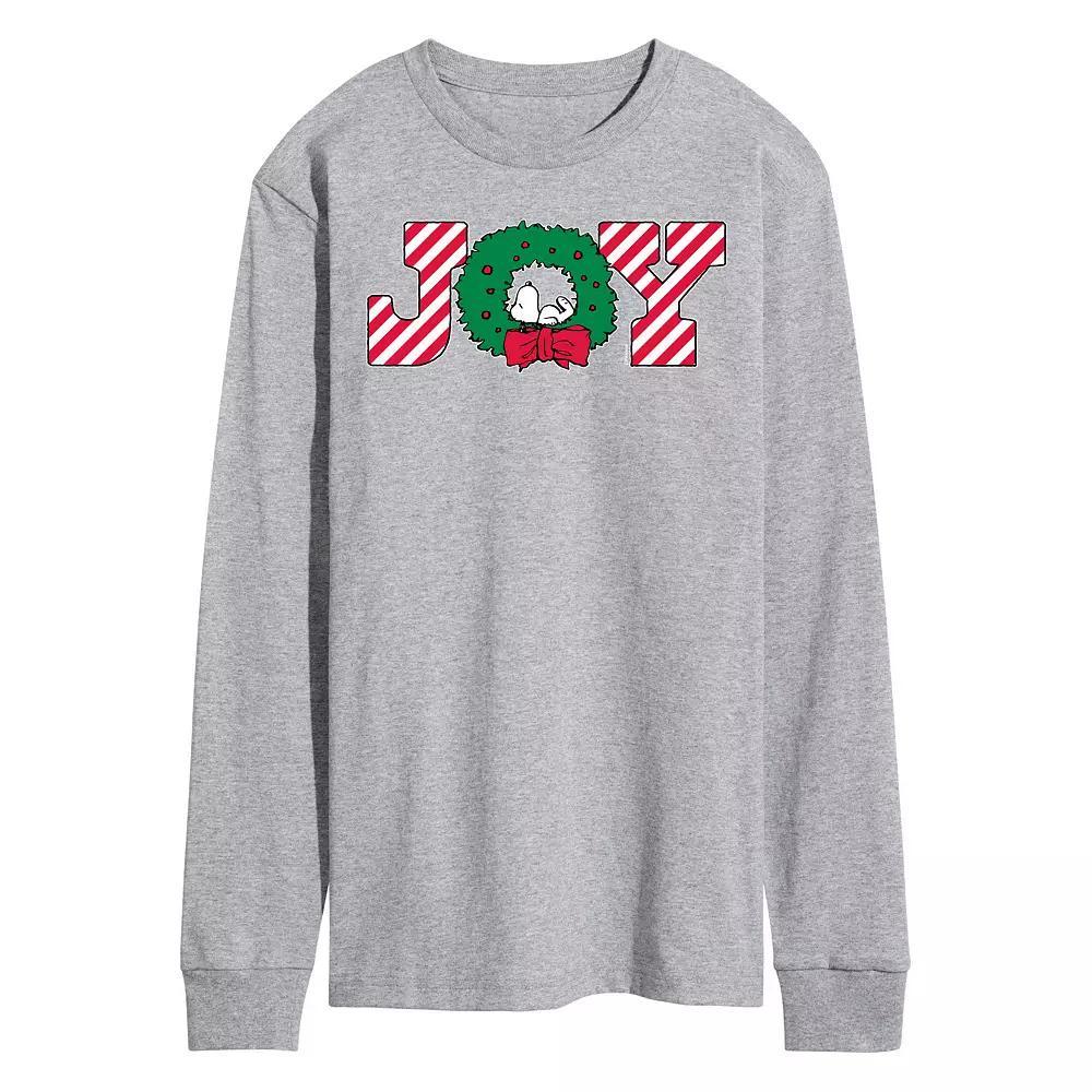 Mens Peanuts Joy Wreath Long Sleeve Tee Product Image